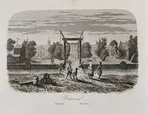 Batavia Prints: History of the Missions, 1863. Indonesia. View of Batavia