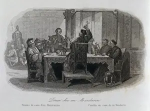 Jesuits Prints: History of the Missions, 1863. Jesuits with a mandarin