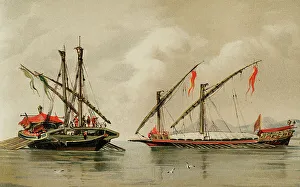 Squad Prints: History of navigation. 16th century galleys