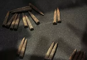Images Dated 18th March 2012: History. World War II. Latvia. Bullets found in the field of