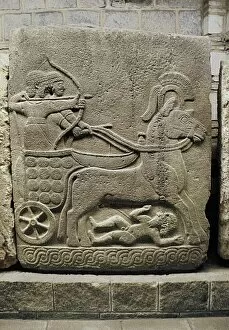 Hittites warriors on a tank. Late imperial period