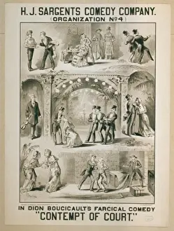 Farcical Prints: HJ Sargents Comedy Company (organization no. 4) in Dion Bouc