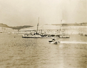 Participated Gallery: HM torpedo gunboat, Hazard and seaplane
