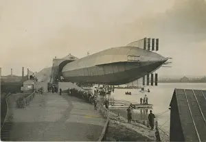 HMA No1 Mayfly leaving floating shed at the Cavendish Dock