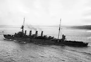 Chatham Prints: HMAS Sydney, British light cruiser, WW1