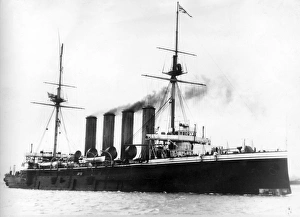 Aboukir Gallery: HMS Aboukir, British armoured cruiser