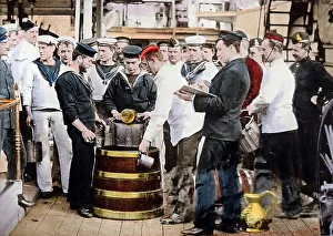 Rations Prints: HMS Alexandra, rum rations, Royal Navy, probably