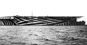 Dazzle Prints: HMS Argus aircraft carrier, WW1