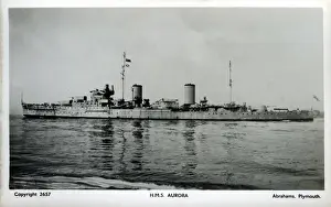 Cruiser Prints: HMS Aurora, British light cruiser