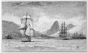 Approaching Prints: Hms Beagle at Mauritius