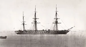 HMS Black Prince, Warrior Class battleship, launched 1861