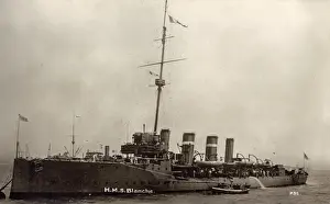 Blanche Prints: HMS Blanche, British light cruiser