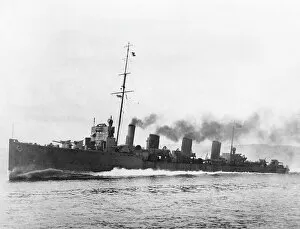 Images Dated 30th September 2011: HMS Broke, British destroyer, WW1