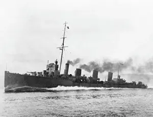 Destroyer Prints: HMS Broke, British destroyer, WW1