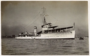 Images Dated 5th January 2017: HMS Bruce, British destroyer, Kowloon harbour, Hong Kong