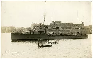 Images Dated 7th May 2019: HMS Bruce, British flotilla leader at Malta