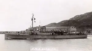 Minesweeping Prints: HMS Burslem, British minesweeper