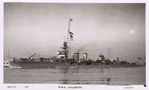 Calcutta Prints: HMS Calcutta, British light cruiser