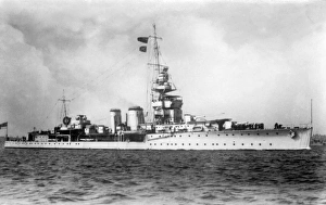HMS Cardiff, British light cruiser, WW1 HMS Cardiff, British light cruiser, WW1