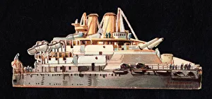 Ironclad Gallery: HMS Collingwood, battleship, on a Victorian scrap