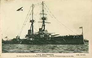 Telegraph Collection: The HMS Collingwood and seaplane