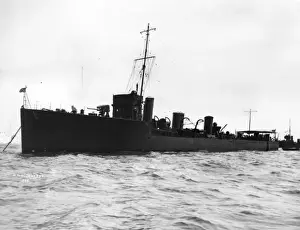 Contest Prints: HMS Contest, British destroyer, WW1