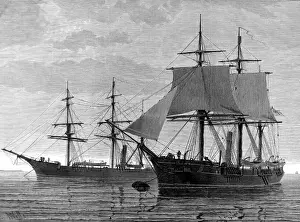 Gathered Prints: HMS Discovery and HMS Alert, 1875