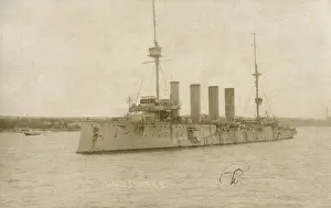 HMS Drake, British armoured cruiser, WW1