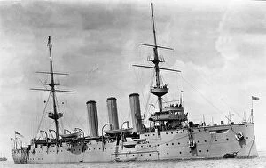 Images Dated 16th July 2021: HMS Encounter, 2nd class protected cruiser, Challenger class