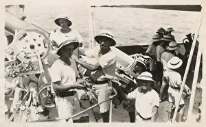 Enterprise Prints: HMS Enterprise, anti-aircraft crew, Dar-es-Salaam