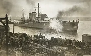 Repairs Prints: HMS Exeter, British heavy cruiser, WW2