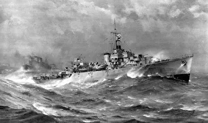 Telling Collection: HMS Helmsdale, North Atlantic, 1944