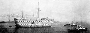Images Dated 20th August 2004: HMS Hibernia at Malta, 1902