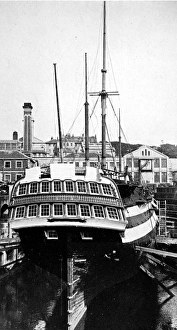 Trafalgar Collection: HMS Implacable at Devonport, 1926