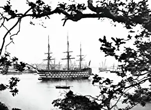 Impregnable Prints: HMS Impregnable - a 98-gun second-rate ship of the line of the Royal Navy