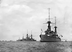 Jutland Prints: HMS Indefatigable, British battlecruiser, WW1