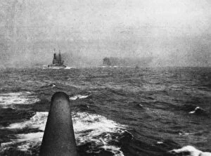 Images Dated 20th October 2011: HMS Indomitable and Inflexible, Battle of Jutland, WW1