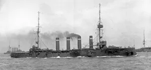 Began Prints: HMS Leviathan, Drake-class armoured cruiser