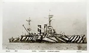Conversion Prints: HMS London, British battleship