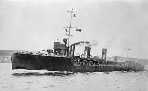 Destroyer Prints: HMS Lookout, British destroyer, WW1