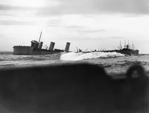 Suvla Prints: HMS Louis, British destroyer, Suvla Bay, WW1