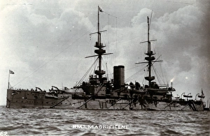 Majestic Collection: HMS Magnificent, British battleship