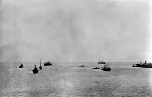 HMS Majestic, British battleship, capsized, WW1