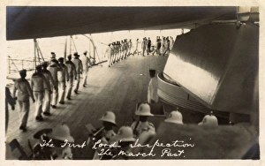 Images Dated 26th February 2016: HMS Marlborough - Inspection by First Lord of the Admiralty