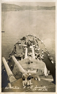 Images Dated 26th February 2016: HMS Marlborough, Iron Duke-class battleship at Sile, Turkey