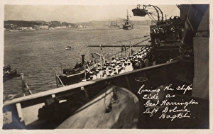 Strait Gallery: HMS Marlborough - Lining Ships side as the General departs