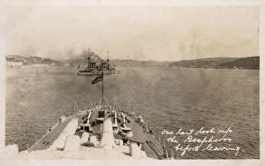 Images Dated 26th February 2016: HMS Marlborough - Last look up the Bosphorus