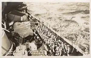 Prepare Prints: HMS Marlborough - Sailors preparing to land at Canakkale