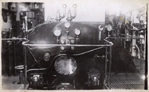 Images Dated 26th February 2016: HMS Marlborough - A section of the engine room