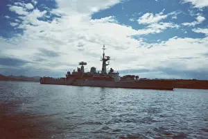 HMS Minerva at Stanley harbour